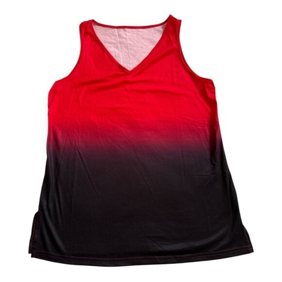 SHEIN Red and Black Tank Top - Picture 1 of 4